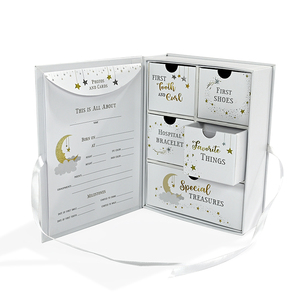 Tùy chỉnh sinh thái thân thiện trang trí tông giấy bé đầu tiên răng lưu niệm hộp với Ribbon - Product Image 1