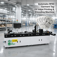 Machine intégrée d'impression et de codage par jet d'encre UV pour étiquettes RFID automatiques pour vêtements |   Imprimante d'étiquettes numériques industrielle haute vitesse
