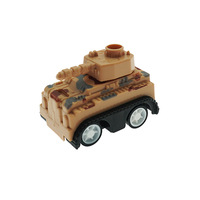 Jouets de véhicules militaires miniatures sans BPA en gros, lanceurs de missiles de poche et chars à rétrofriction pour enfants unisexe