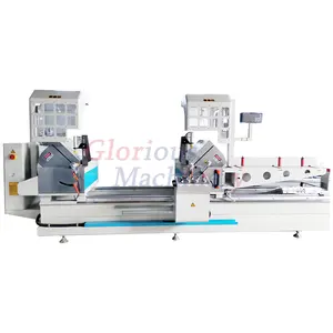 Double Head Mitre Saw Window And Door frame aluminum machine Oscillating Knife Cutting Plastic 45 Degree 90 pvc profile