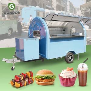 Carrito de Comida Móvil, Bar de Aperitivos, Tienda de Ropa, Cocina Portátil, Remolque para Porche, Listo para Enviar con Modelo 2025 - Product Image 1