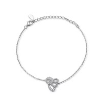 Bracelets en argent personnalisés de créateur de mode en gros, bijoux en diamant CZ Moissanite 925 pour femmes