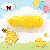 Mignon Poussin Jaune Anti-Stress à Presser, à Rebond Lent, Jouet Magique pour Étudiants, Petit Cadeau