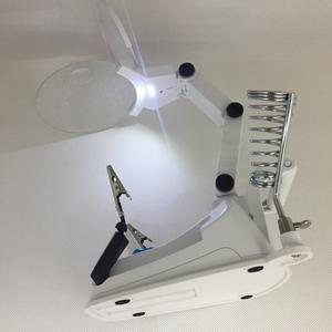 <span class=keywords><strong>Loupe</strong></span> de Soudure Professionnelle de Bureau Éclairée avec Lumière LED et 3ème Main d'Aide, Station de Soudage avec <span class=keywords><strong>Loupe</strong></span> Intégrée - Product Image 4