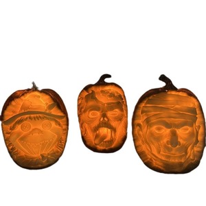 Linterna de calabaza de Halloween, decoraciones de resina, accesorios para exteriores que funcionan con pilas - Product Image 5