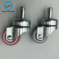 Roulettes pivotantes en plastique pour meubles, roulettes à billes durables pour lit de bébé, accessoire ménager