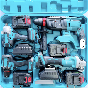 Juego de Herramientas Eléctricas Portátiles 4 en 1 de Alta Calidad, 21v 24v 48v, Color Azul, para Construcción Industrial, WKC-4-1 - Product Image 4