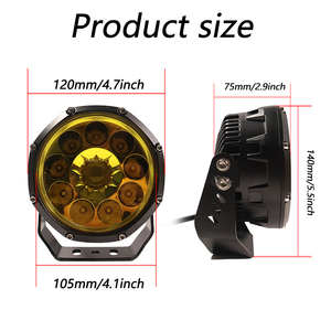 Mới zhenxin 5 inch 12V-36V IP67 chống thấm nước màu đỏ trắng đảo ngược Đèn <span class=keywords><strong>Led</strong></span> Cảnh Báo ánh sáng 100W <span class=keywords><strong>20pcs</strong></span> 50000h tùy chỉnh ánh sáng nhấp nháy - Product Image 3