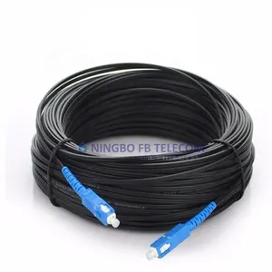 Wholesale 1core Outdoor Indoor Drop Cable Patch Cord fiber home SC/UPC-SC/UPC 2*3mm FTTH Fiber Optic Drop Cable