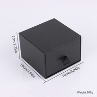 Vente Flash Boîte à Montre Coulissante en Carton Noir "Tiroir" pour Montre et Bracelet, Emballage de Stock