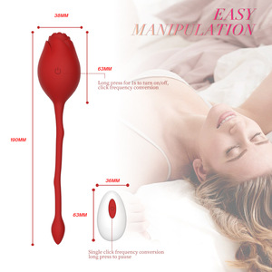 Wireless <b>Remote</b> <b>Control</b> Silicone Female Rechargeable <b>Vibrator</b> Rose Jumping Kegel Fan Your Size Adult Sex Toy IPX7 Waterproof 12 - Product Image 2