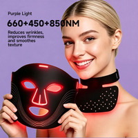 Masque de luminothérapie rouge de qualité supérieure à spectre multiple avec 4 LED colorées pour les soins de la peau, de qualité médicale, en stock aux États-Unis et en Europe