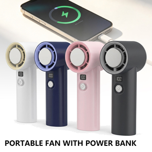Ventilador Portátil de Mano de Alta Velocidad para Exteriores, Recargable, sin Aspas, con Batería de 9000mAh y Motor sin Escobillas, Venta al Por Mayor de Fábrica - Product Image 1
