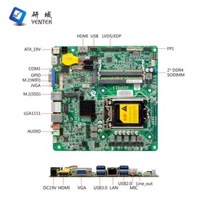 Nouvelle carte mère industrielle Mini ITX H310C Core I3/I5/I7 LGA 1151 double canal DDR4 M.2 HD VGA LAN COM intégrée - Product Image 2