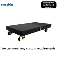 Boîtes et supports de batterie VOLOND V2 LiFePO4 48V 15kWh avec BMS, conception empilable, mouvement libre, support inférieur à poulie, construction métallique