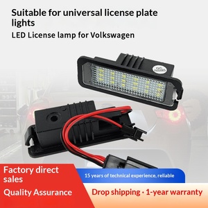 Feux de plaque d'immatriculation de <span class=keywords><strong>voiture</strong></span> 12V, lampe LED, accessoires automobiles <span class=keywords><strong>pour</strong></span> Skoda Seat Leon Ibiza VW Golf 4 5 6 7 MK4 MK7 Passat CC Polo Scirocco - Product Image 2