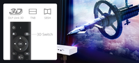 Proyector Inteligente Portátil UFO R19 Mini con Pantalla LCD, 3D, 4K, Android 9.0, 750 Lúmenes, Batería y Altavoces Integrados, Cine en Casa