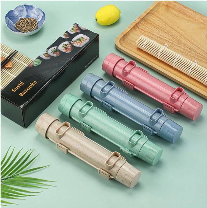Quick Sushi Machine Rice Roll Bazooka Mold Vegetable Meat Rolling Tool DIY Kitchen Sushi Tools Gadgets Accessories