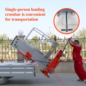 कार्य मंच 5 मीटर 8 मीटर 9 मीटर 12 मीटर एल्यूमीनियम ऊर्ध्वाधर दोहरी मास्ट टेलीस्कोपिक मैन लिफ्ट रखरखाव के लिए - Product Image 4