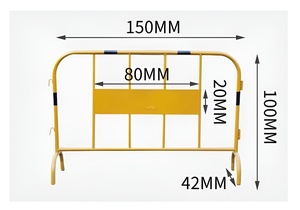 Barrera de Control de Multitudes Directa de Fábrica, Barricada de Acero Resistente a la Corrosión, Tamaño Personalizado Disponible <span class=keywords><strong>para</strong></span> Eventos o Festivales - Product Image 2