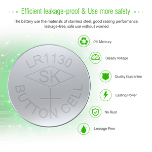 Piles alcalines EBL Chine, piles bouton alcalines LR1130 AG10, piles bouton primaires AG10 - Product Image 5