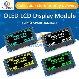 2.42 inch 128x64 OLED LCD hiển thị Module ssd1309 12864 7pin SPI/IIC I2C giao diện nối tiếp