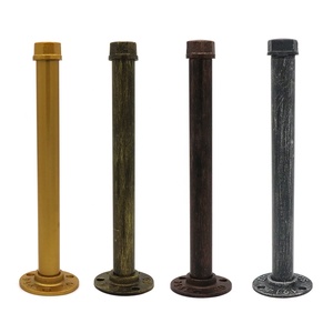 Meetvii — supports muraux flottants en acier, salle de sport industrielle en fonte, Support robuste pour tuyau, décoration en métal, fer - Product Image 1