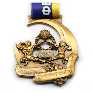 WD Médaillon personnalisé personnalisé <span class=keywords><strong>judo</strong></span> karaté boxe finition sportive médaille en métal avec ruban - Product Image 4