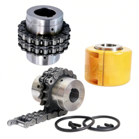Durable 45 #   Accouplement de chaîne à rouleaux en acier au carbone à dents trempées KC, universel et flexible, marque SFS, directement de l'usine