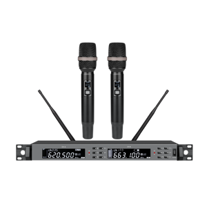 ราคาขายส่ง ไมโครโฟนไร้สายแบบสองช่องสัญญาณ EIF HD-1100 ระดับมืออาชีพ เสียงคมชัด ไมค์ไดนามิก/คอนเดนเซอร์ สำหรับร้องเพลงคาราโอเกะ - Product Image 1