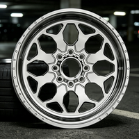 Nouvelles jantes de camion en alliage d'aluminium forgé poli sur mesure de 17 pouces, 8X170 6X139.7, MEILLEURE JANTE pour F250/Silverado 1500