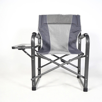 Chaise de plage pliante légère avec table latérale, mobilier d'extérieur moderne en métal pour l'entrée, la salle de sport et l'extérieur