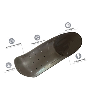 Penopang lengkung setengah sol Tpe Orthotics untuk kaki datar pereda nyeri sol TPE 3/4 - Product Image 1