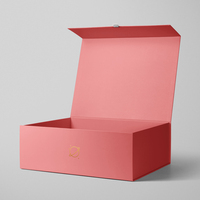 Boîte d'emballage rigide en carton magnétique avec logo personnalisé, matériaux recyclés, pelliculage mat, doublure en éponge pour fourrure, cosmétiques, chaussettes
