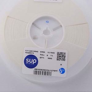 Whole -Sale RR1608 0603L1275FT 0603 1608 Resistors Chip Resistors SMD Resistors 12.7Mohm 1% 1/10W Thick Film Resistor - Product Image 1