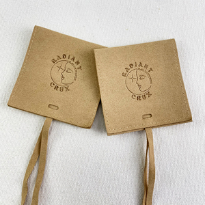 Hot Selling Small MOQ Suede Jewelry Packing Pouch Display Microfiber Suede <b>Gift</b> Jewelry Pouch Bag with Inserts Custom Logo - Product Image 2