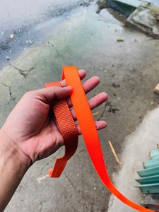 Sangle de fixation robuste SANBOO 32 cm en polyester orange, capacité de charge 2T, pour cargaison lourde - Product Image 2