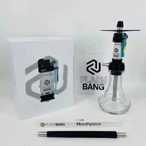 2026 gran oferta Hookah de lujo de cuatro tubos de vidrio con patrón de águila Haookah para fumar Shisha Set Hookah grande - Product Image 6