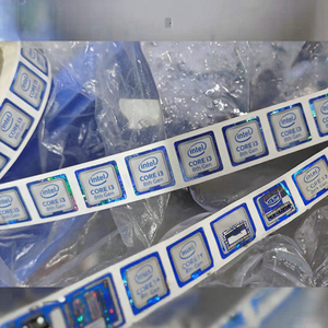 100 autocollants en acrylique imperméables, autocollants découpés à la presse, autocollants pour processeur Intel Core <span class=keywords><strong>I3</strong></span> I5-6e génération, autocollants pour processeur à une seule face - Product Image 3