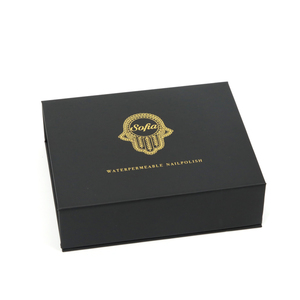 Caja de paquete de uñas postizas con estampado personalizado, prensado de uñas postizas, magnéticas, color rosa - Product Image 6