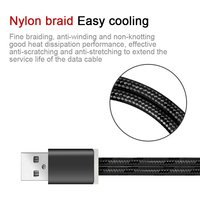 Nylon coloré tressé 2-en-1 USB multi-chargeur câble porte-clés chargeur de téléphone pour IOS et écouteurs Compatible Micro/Type câble de données