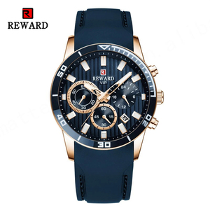 REWARD 83005 reloj de pulsera de negocios para hombre correa de silicona moda lujo impermeable deporte cronómetro relojes de cuarzo hombres reloj de pulsera - Product Image 1