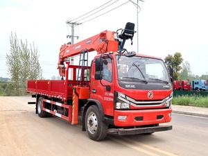 Dongfeng 4x2 Einzelkabinen-Kranwagen mit 8-Tonnen Geradeaus-Kran und 5,8m 6m Kastenaufbau - Product Image 5
