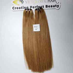 Extensiones de cabello humano crudo recto vietnamita virgen de Grado Superior 100% recién llegado con colores claros - Product Image 3