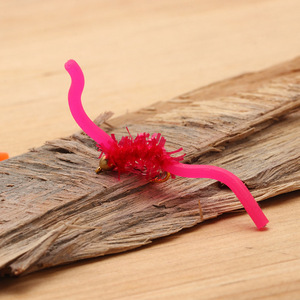 Ver laiton perle tête leurres de pêche ver de terre crochets appât Squirmy mouche <span class=keywords><strong>truite</strong></span> mouche ombre nymphes leurres de pêche - Product Image 4