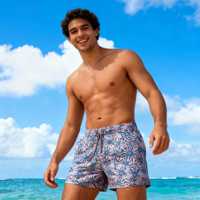 Shorts de Playa de Lyocell con Tejido Elástico en 4 Direcciones, Traje de Baño Deportivo, Shorts de Baño Personalizados para Vacaciones de Verano