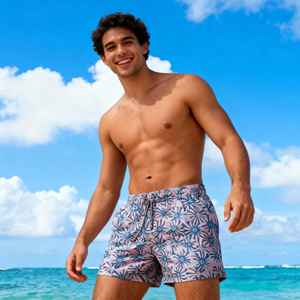 Shorts <span class=keywords><strong>de</strong></span> Playa <span class=keywords><strong>de</strong></span> Lyocell con Tejido Elástico en 4 Direcciones, Traje <span class=keywords><strong>de</strong></span> Baño Deportivo, Shorts <span class=keywords><strong>de</strong></span> Baño Personalizados para Vacaciones <span class=keywords><strong>de</strong></span> Verano - Product Image 2