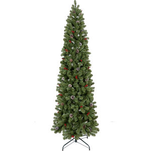 Home Decor 7.5 Ft <b>Pre</b> <b>Lit</b> Pe Pvc Green <b>Christmas</b> <b>Tree</b> for Decoration <b>Christmas</b> Pe <b>Tree</b> Holiday - Product Image 1