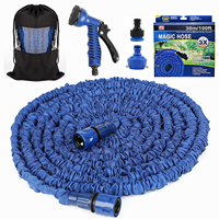 Tuyau d'arrosage extensible haute performance 3/4'' 100FT, tuyau d'eau flexible magique pour le jardinage et l'arrosage des voitures