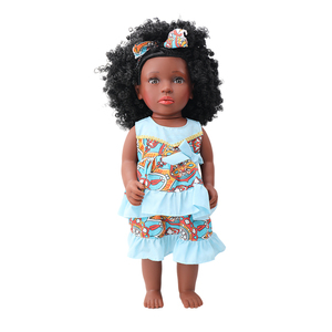 Poupées Reborn en vinyle africain noir bouclé de 18 pouces personnalisées en gros jouets de bébé en plastique de haute qualité pour les filles habiller - Product Image 5